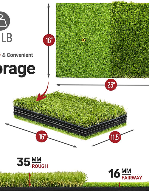 Load image into Gallery viewer, Foldable Golf Hitting Mat, Portable Golf Practice Grass Mat for Indoor/Outdoor, Anti-Deformation
