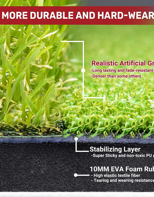 Load image into Gallery viewer, Foldable Golf Hitting Mat, Portable Golf Practice Grass Mat for Indoor/Outdoor, Anti-Deformation
