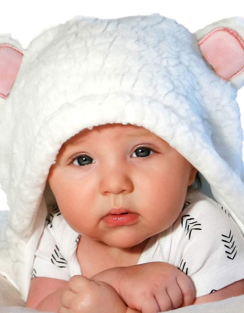 Load image into Gallery viewer, - Baby Swaddle Blanket, Cute Bear Organic Receiving Swaddling Wrap, Newborn Baby Girl Soft Plush Registry Gift (Pink 0-3)
