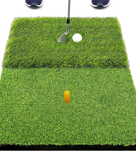 Foldable Golf Hitting Mat, Portable Golf Practice Grass Mat for Indoor/Outdoor, Anti-Deformation