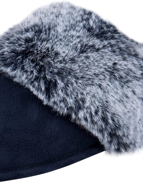 Load image into Gallery viewer, Women'S Comfy Faux Fur House Slipper Scuff Memory Foam Slip on Anti-Skid Sole
