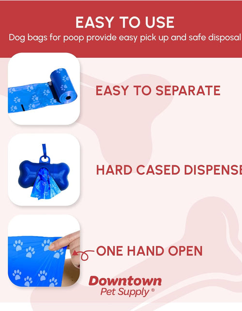 Load image into Gallery viewer, Dog Pet Waste Poop Bags with Leash Clip and Bag Dispenser - 180, 220, 500, 700, 880, 960, 2200 Bags
