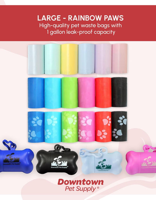 Load image into Gallery viewer, Dog Pet Waste Poop Bags with Leash Clip and Bag Dispenser - 180, 220, 500, 700, 880, 960, 2200 Bags

