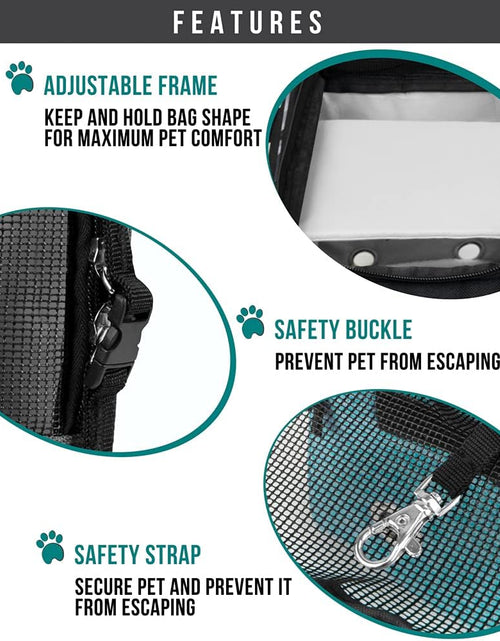 Load image into Gallery viewer, Airline Approved Dog Purse Carrier | Soft-Sided Pet Carrier for Small Dog, Cat, Puppy, Kitten | Portable Stylish Pet Travel Handbag | Ventilated Breathable Mesh, Sherpa Bed
