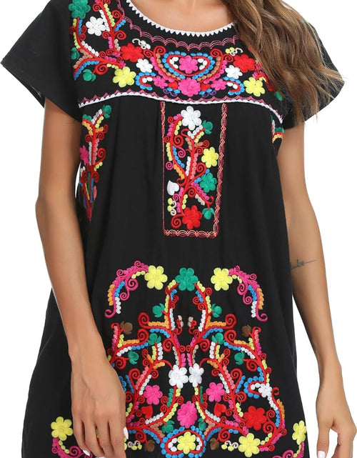 Load image into Gallery viewer, Women'S Casual Skirt Boho Mexican Peasant Dresse plus Size XXL Dress
